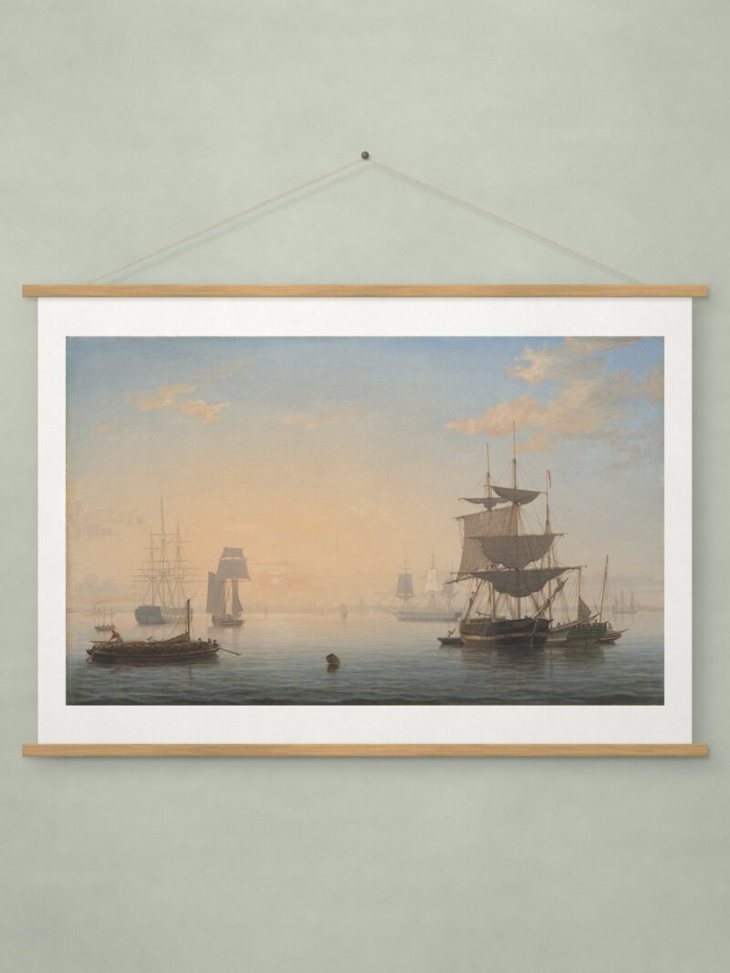 Harbor of Boston, with the City in the Distance