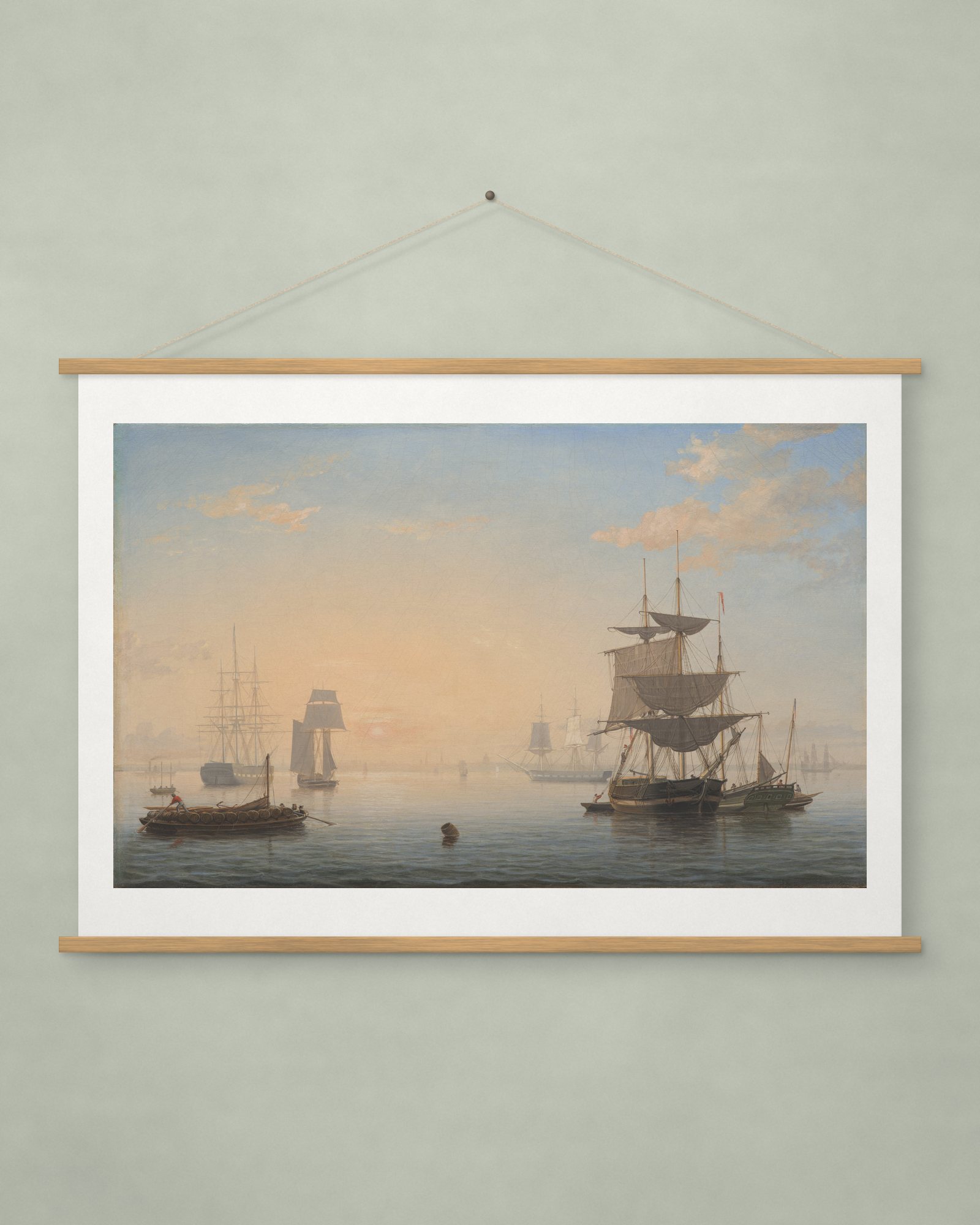 Harbor of Boston, with the City in the Distance