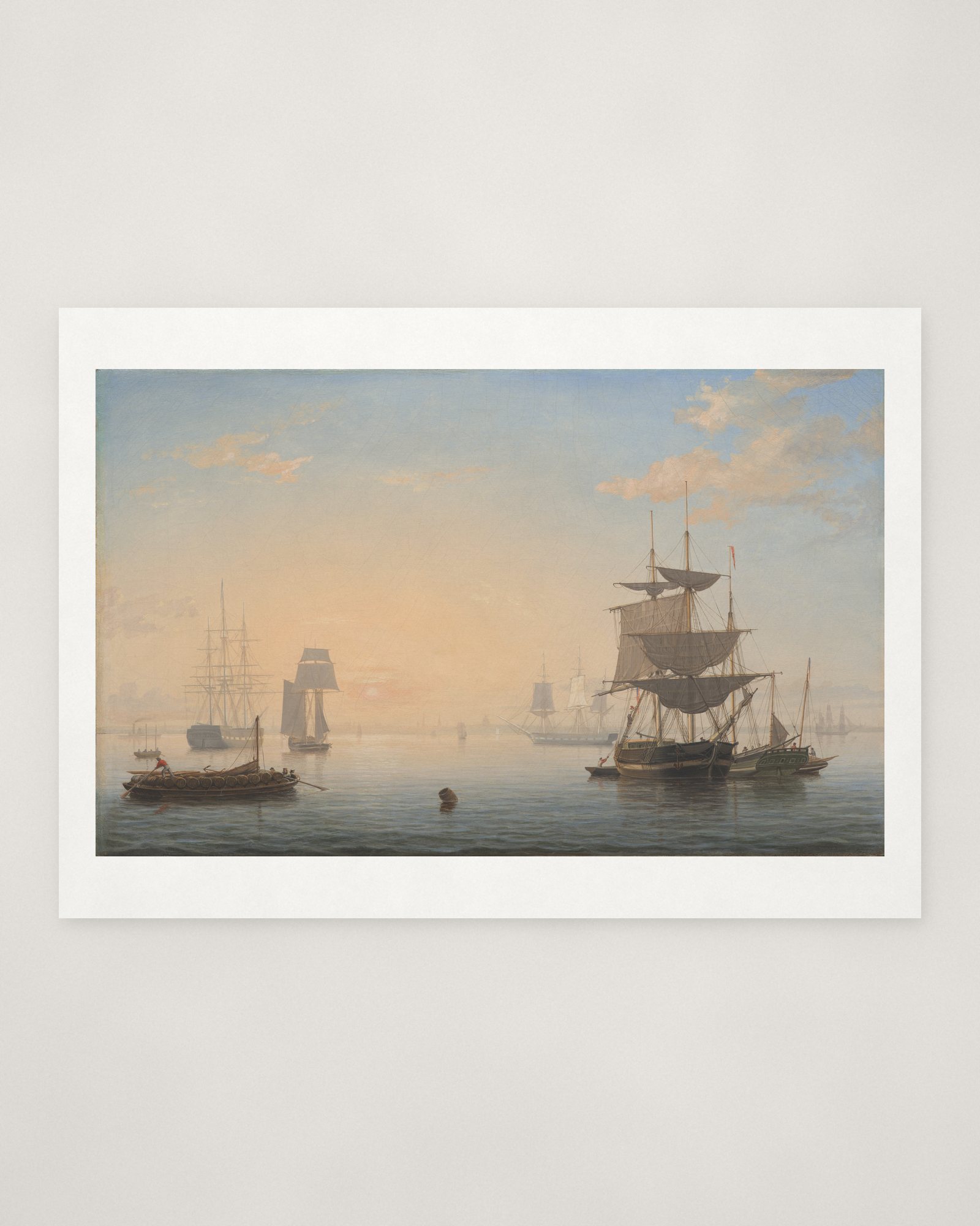 Harbor of Boston, with the City in the Distance — 2