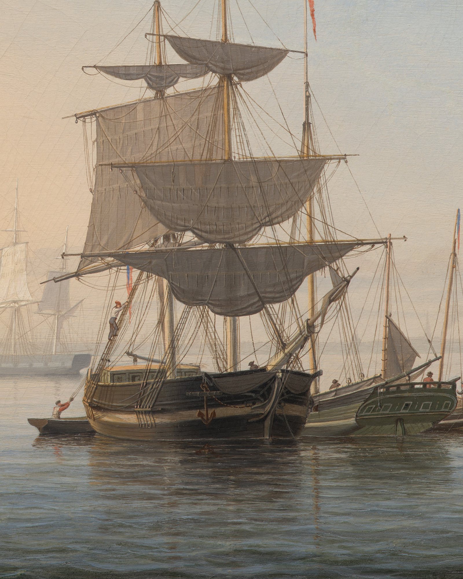 Harbor of Boston, with the City in the Distance — 3