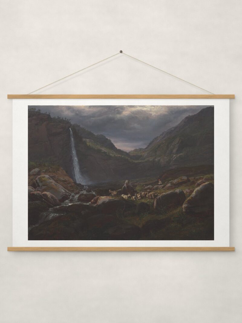 Feige Waterfall (Feigefossen), Lysterfjord, Norway