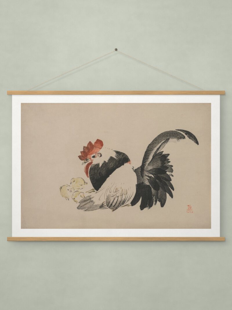 Rooster, Hen, and Chicks