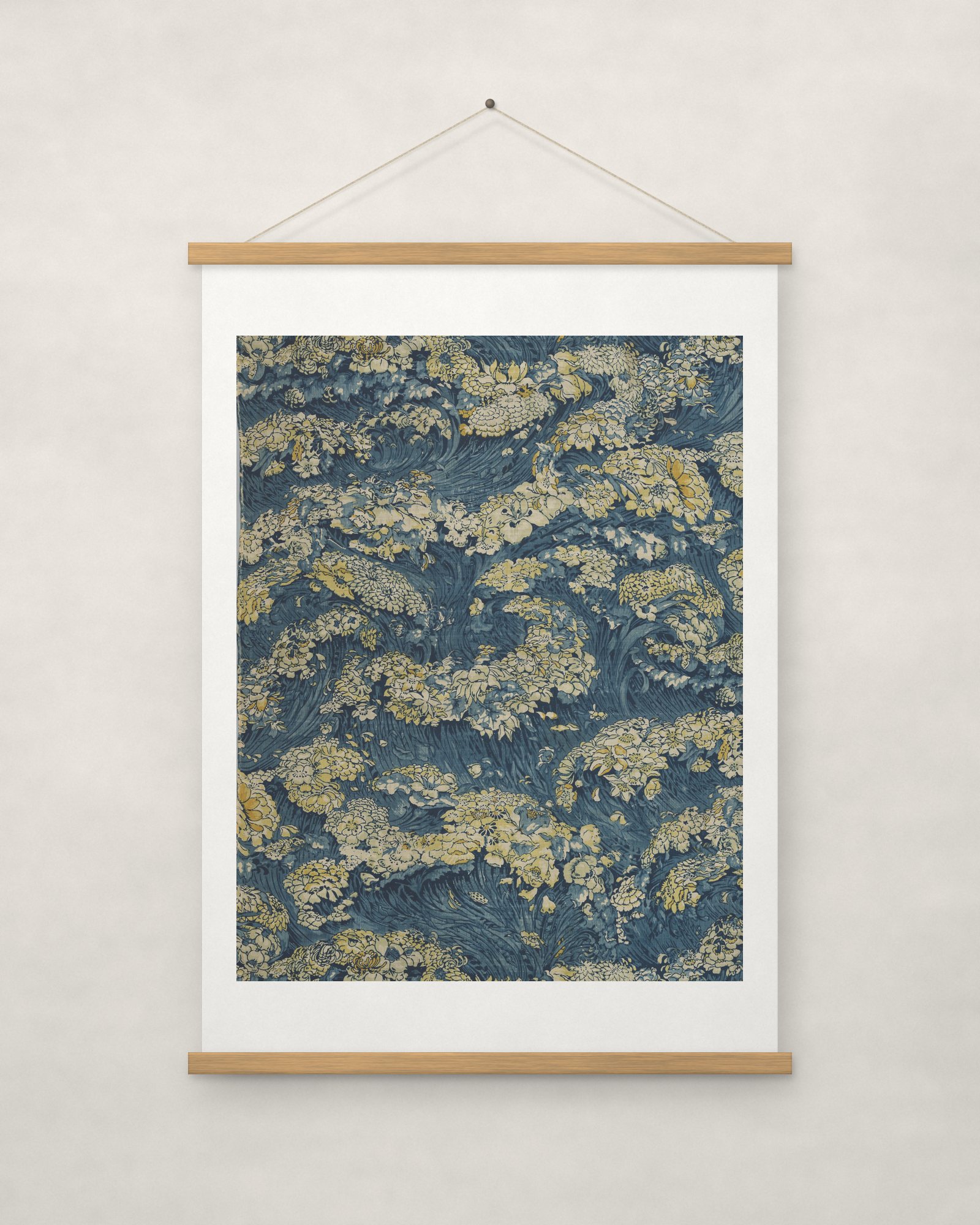 Cloth with Floral Sea Design