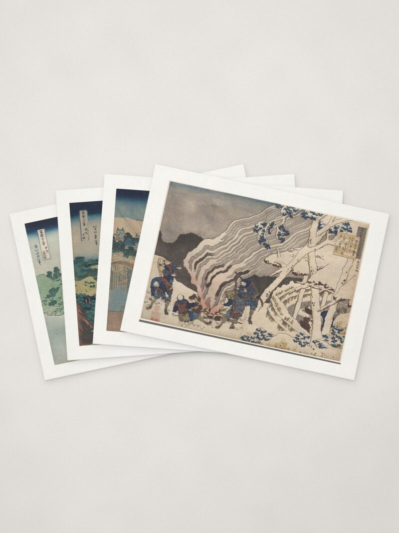 Hokusai Cards — four cards fanned