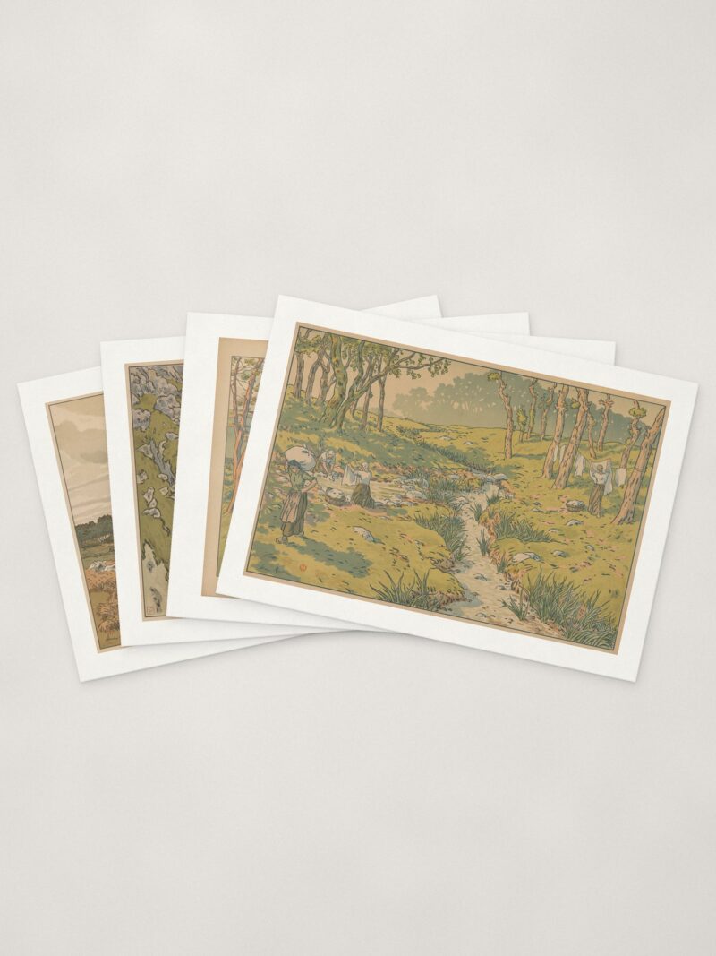 Rivière Cards — four cards fanned