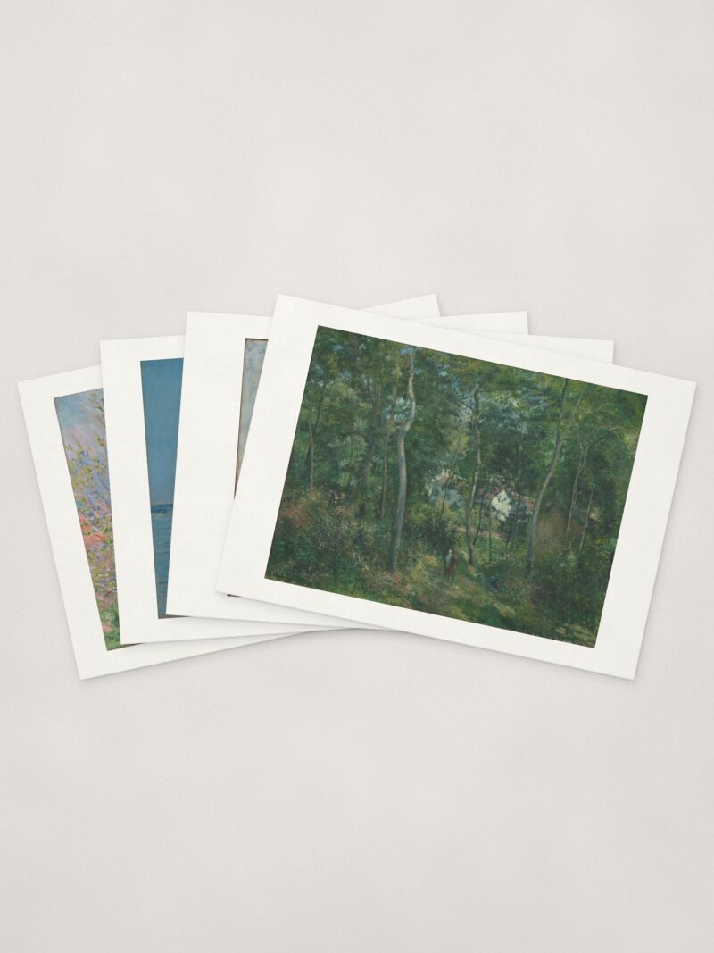Impressionist Cards — four cards fanned