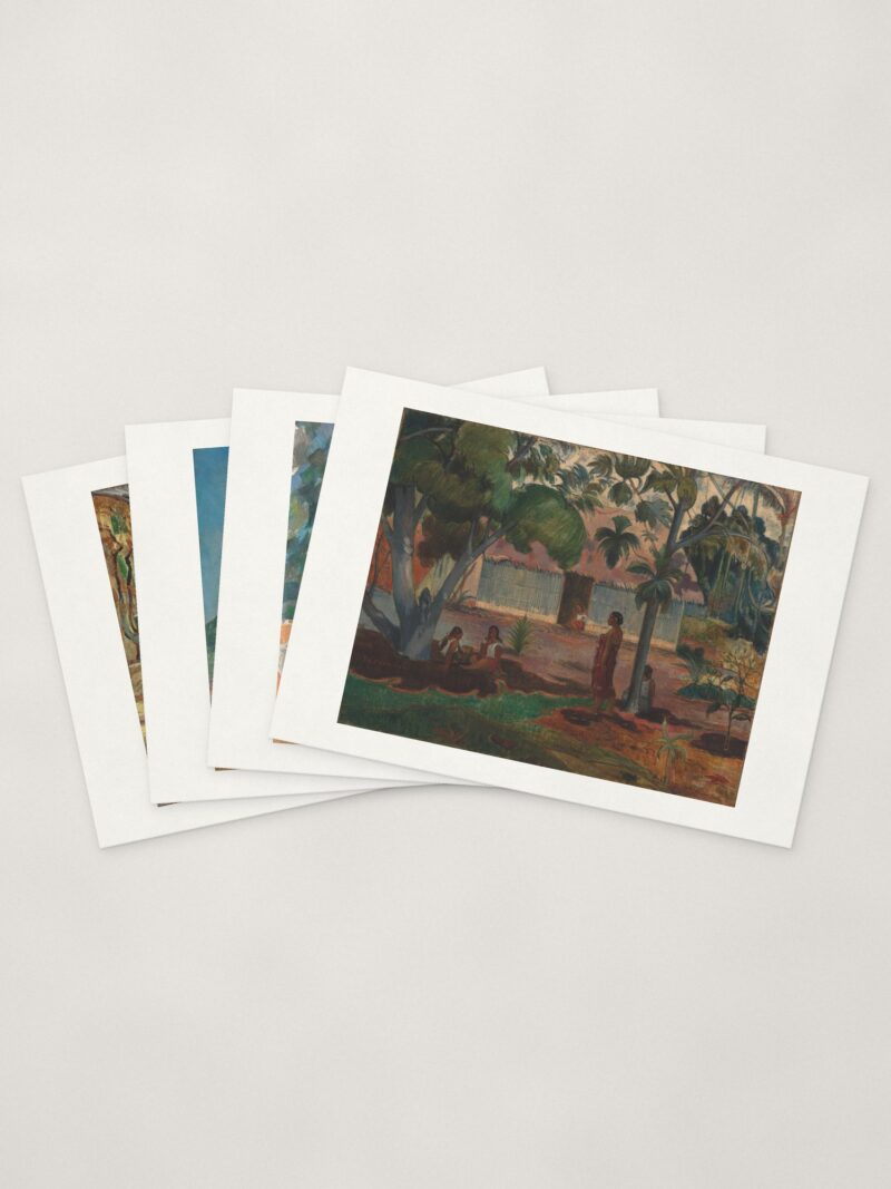 Post-Impressionist Cards — four cards fanned