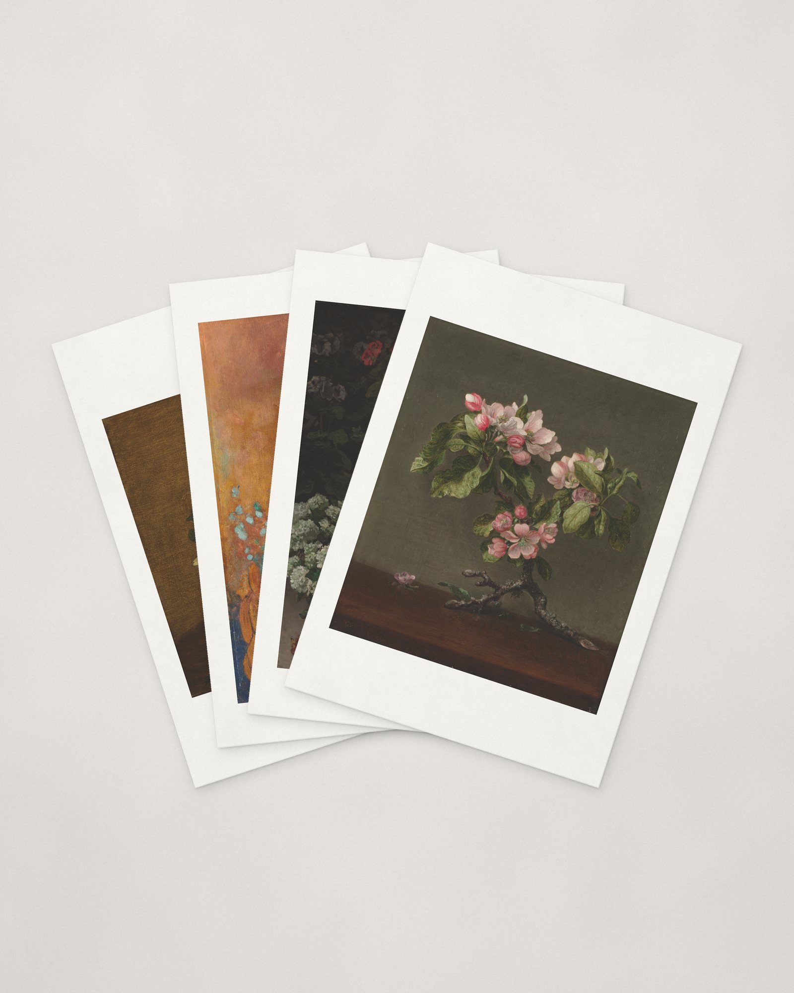 Bouquet Cards — four cards fanned